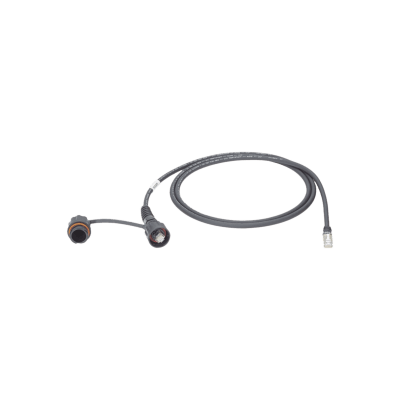 Patch Cord Cat6A IndustrialNet, Blindado S/FTP, Con Plug Industrial y Tapa en Un Extremo, 1 Metro (3.28 Pies)