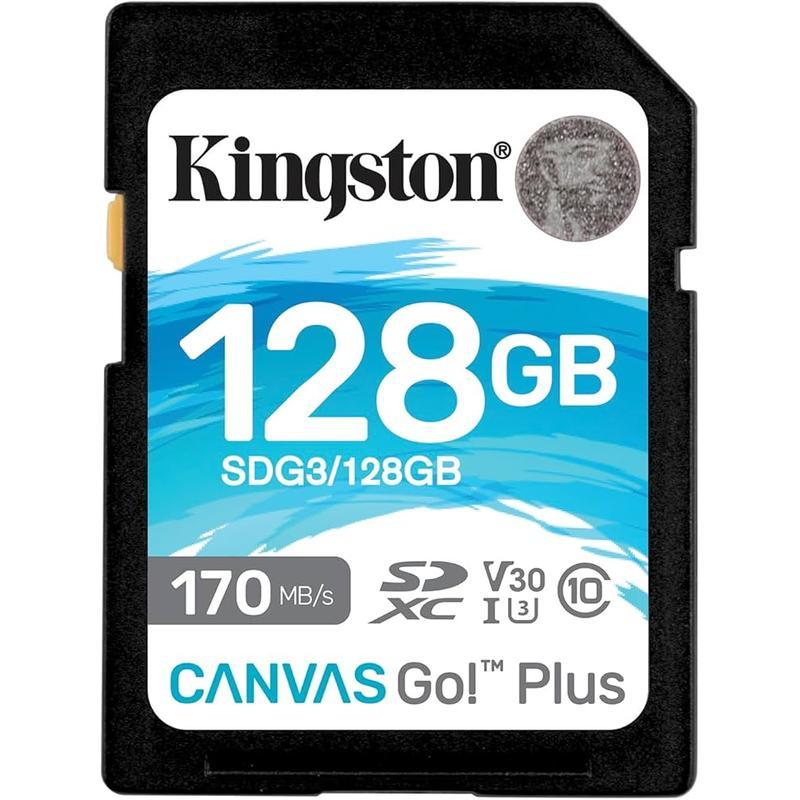 MEMORIA SDXC KINGSTON 128GB CANVAS GOPLUS G4 C10 UHS-I V30 (SDG4/128GB)