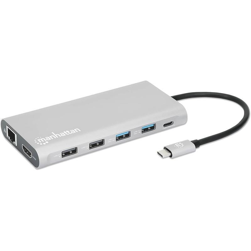 DOCKING MANHATTAN USB-C 12 PTOS HDMIx3 USB-C PD/USBv3.2 (130660)