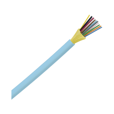 Cable de Fibra Óptica de 12 Hilos, Multimodo OM3 50/125 Optimizada, Interior, Tight Buffer 900 µm, No Conductiva (Dieléctrica), OFNR (Riser), Precio Por Metro