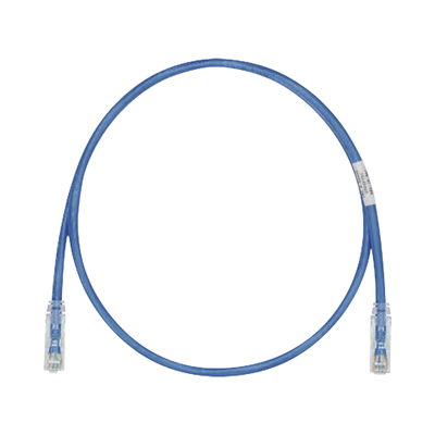 Cable de Parcheo TX6, UTP Cat6, 24 AWG, CM, Color Azul, 7.62 Metros (25 Pies)