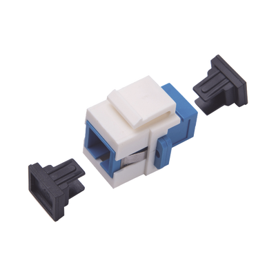 Acoplador Keystone de Fibra Óptica Monomodo SC/PC Simplex a SC/PC Simplex