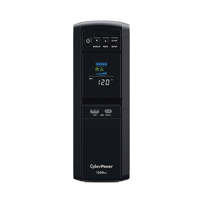 UPS de 1500 VA/900 W, Topología Línea Interactiva, Entrada 120 Vca NEMA 5-15P, Onda Senoidal Pura, Tipo Torre, Con 10 Tomas NEMA 5-15R