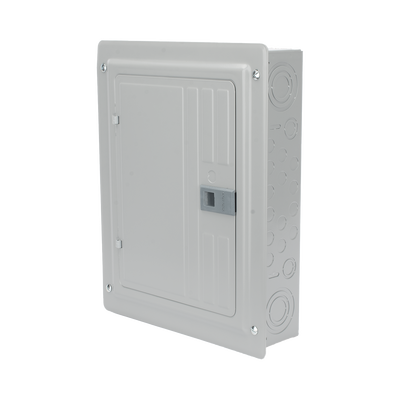 Centro de carga monofásico 1 Fase, 3 Hilos para interruptores QP, de 12 polos - 24 circuitos, 120/240vca, Barras de aluminio 125 Amp, Nema 1, uso interior. Incluye tapa.