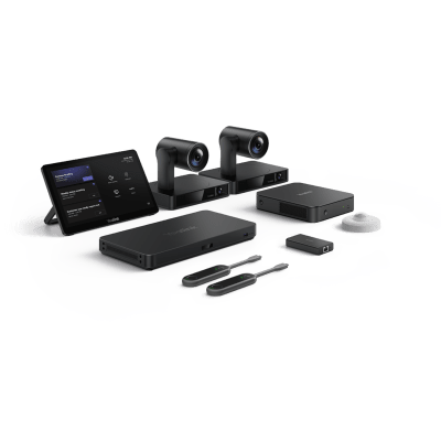 Sistema de Videoconferencia Yealink MVCS90 para Microsoft Teams Rooms ideal para Salas Grandes con Seguimiento Inteligente y Audio Profesional.