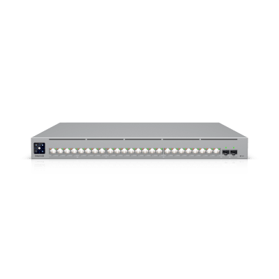 Enterprise Campus 24 PoE, Switch Empresarial Etherlighting™ PoE+++ Capa 3 de 24 Puertos (16 x 10 GbE y 8 x 2.5 GbE)  y 2 Puertos SFP28 de 25 G de Alta Disponibilidad