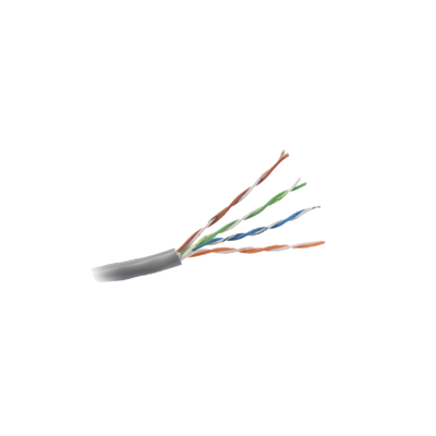 Bobina de Cable de 305 Metros (1000 Pies) UTP Cat5e / Color Gris / UL, CM, Probado a 350 Mhz / Para Aplicaciones de CCTV, Redes de Datos, IP Megapixel, Control RS485