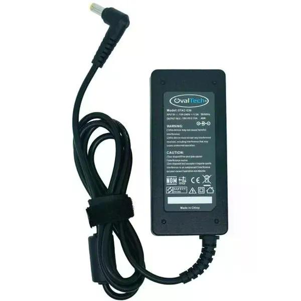 CARGADOR PARA LAPTOP OVALTECH OTAC E56 PUNTA DE 5.5 X 1.7 MM USB 2.0 5V 2.1A NEGRO