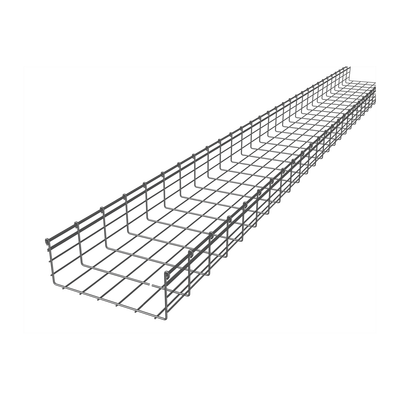 Charola Tipo Malla 150/300 mm, Acabado Electro Zinc, Hasta 716 Cables Cat6, Tramo de 3 Metros