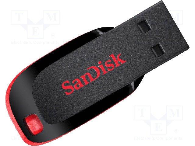 MEMORIA FLASH SANDISK CRUZER BLADE 32GB NEGRO 2.0 (SDCZ50-032G-B35)