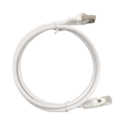 Patch Cord Cat6A 10G Blindado 1.0 Metro (3.28 Pies) Blanco