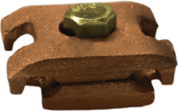 Abrazadera Mecanica para Tierra Fabricada en Cobre