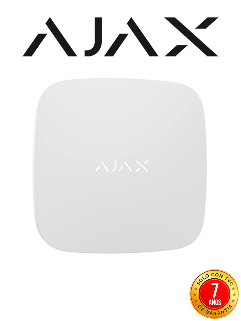 AJAX Hub2(4G) - Panel de  alarma  Ethernet/4G color Blanco / APP “AJAX PRO” IOS y Android / hasta 100 dispositivos / Hasta 25 cámaras / Hasta 50 Usuarios / 2 SIM / Hasta 14h de duración de la batería