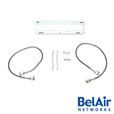 Montaje para 2 Antenas Omnidireccionales. Incluye 2 cables RG58 de 60 cm. Conectores N Macho.