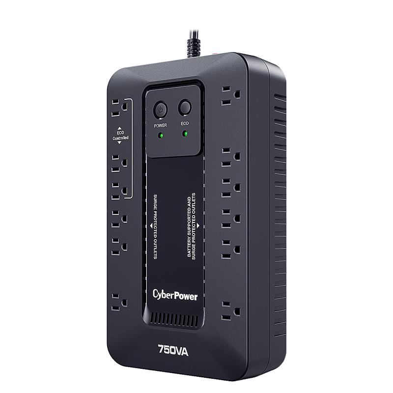 UPS/NO BREAK CYBERPOWER EC750G 750VA/450W STANDBY/COMPACTO/12CONT