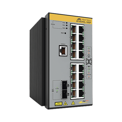 Switch Industrial Capa 3, 16x 10/100/1000-T PoE+, 2x SFP 1G