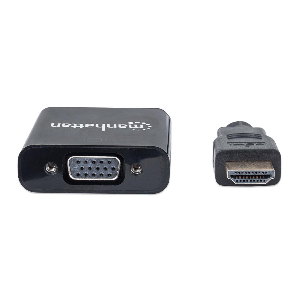 CONVERTIDOR MANHATTAN VIDEO HDMI A SVGA, NEGRO 151436