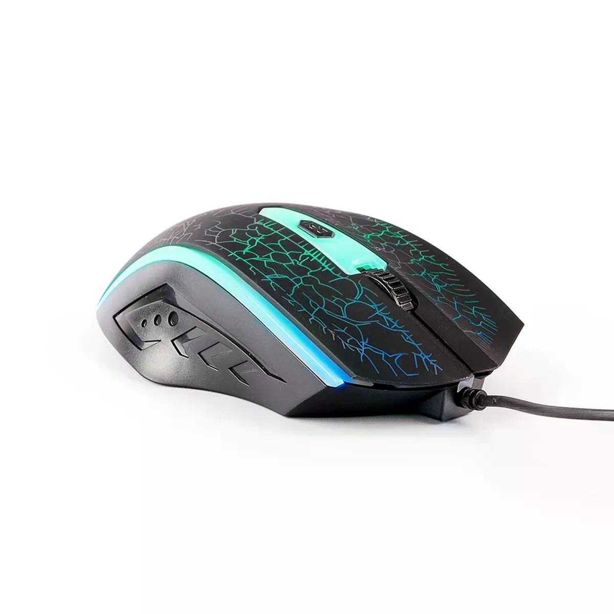 MOUSE GAMER NACEB OPTICO NA 592NE ALAMBRICO USB 1.200DPI MULTICOLOR