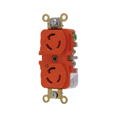 Receptáculo Duplex de Media Vuelta / 15 A 125 V CA / 2 Polos 3 Hilos / Nema L5-15R