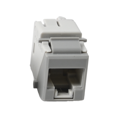 Jack Ultramax Cat5e, UTP, Tipo Keystone, Color Gris, Punch Down