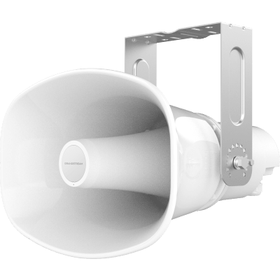 Altavoz Bocina SIP/Multicast Bidireccional / 50W Alta Potencia / IP66 Exterior / 3 Micrófonos con IA / PoE++ / 126 dBA Máximo