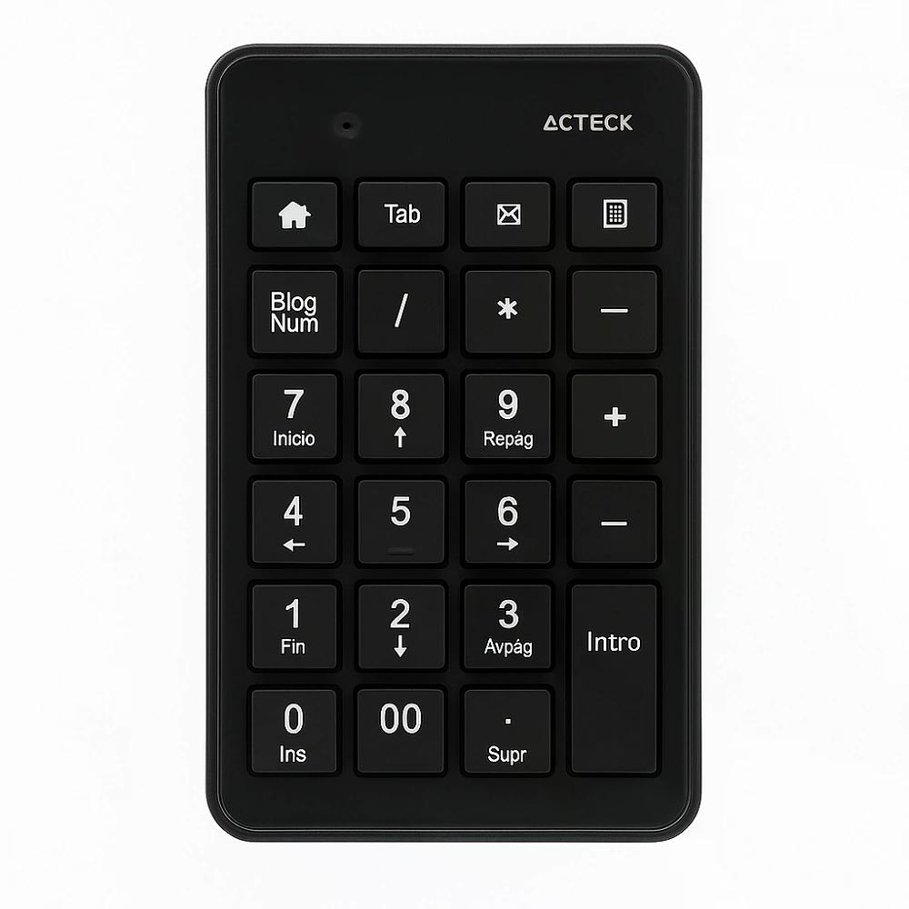 TECLADO NUMERICO ACTECK INSPIRE PAD TN450 INALAMBRICO BLUETOOTH NEGRO
