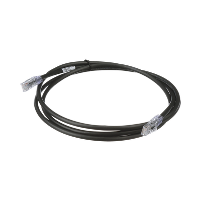 Cable de Parcheo UTP, Cat6A, 24 AWG, CM, Color Negro, 0.91 Metros (3 Pies)