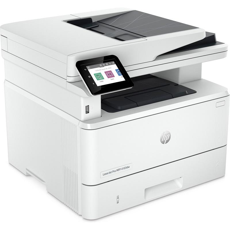 MULTIFUNCIONAL HP 4103DW LASERJET PRO LASER B N GRIS 1YR 2Z627A