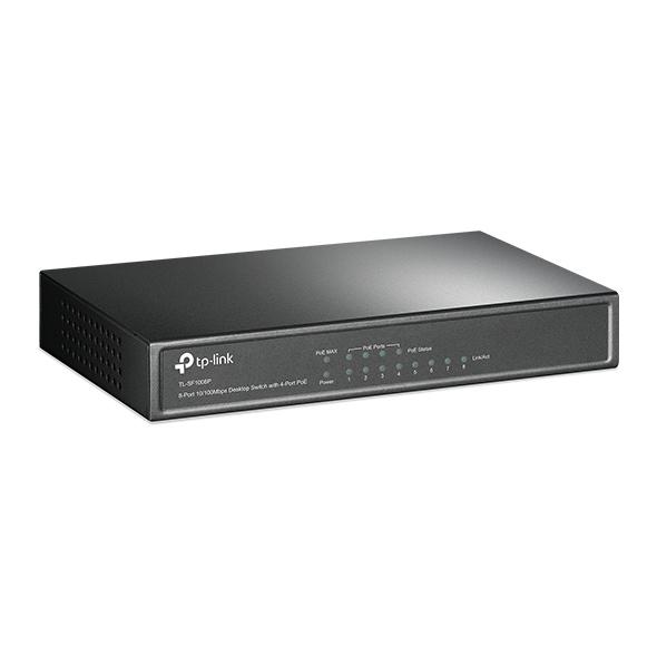 TP-LINK SWITCH ESCRITORIO  / 8 PTOS FAST/4PoE/57W/ TL-SF1008P