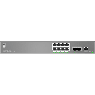 Switch de Red Empresarial L2++ / Serie GWN7800 Pro / 8 Puertos Gigabit PoE 120W / 2 Puertos 2.5GG SFP / Gestión Cloud GDMS / VLAN 4K / QoS Avanzado / Seguridad Integral