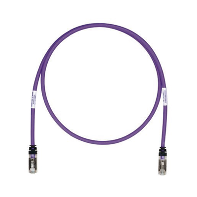 Patch Cord Cat6A, Blindado S/FTP, CM/LS0H, 1.52 Metros (5 Pies), Color Violeta