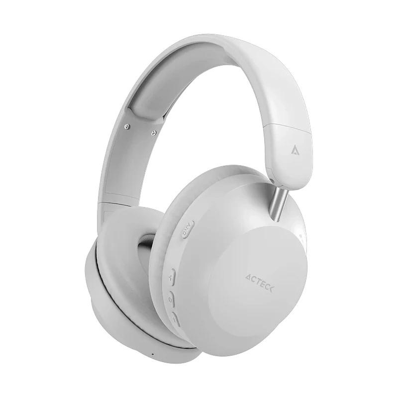 DIADEMA GAMER ACTECK BLUETOOTH/ALAMBRICO USB C BLANCO