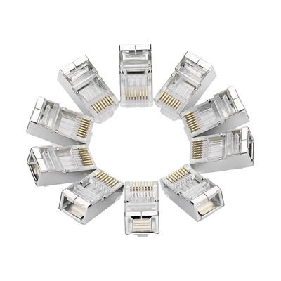 CONECTOR CAT6 BLINDADO BOLSA CON 10 UNIDADES