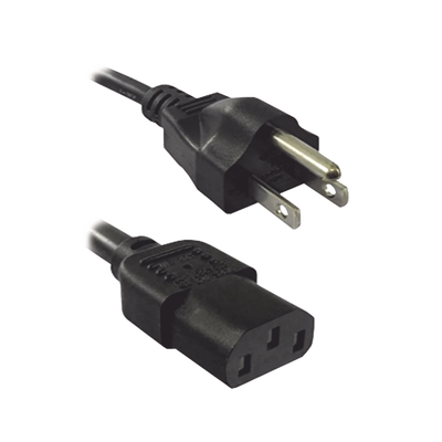 Cable de Poder para Contacto Empotrable TH-CDE-USB-N, 10 A, 125 V