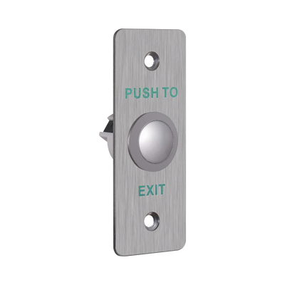 Botón de Salida Metálico / Forma Rectangular / Normalmente Abierto o Cerrado / Estético / Interior 