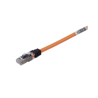 Patch Cord Cat6A, Blindado S/FTP, CM/LS0H, 2.13 Metros (7 Pies), Color Naranja