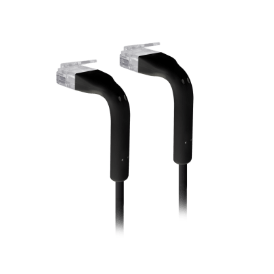 UniFi Patch Cable Cat6 Ultradelgado GbE con Botas Flexibles, Color Negro, 1 Metro (3.28 Pies)