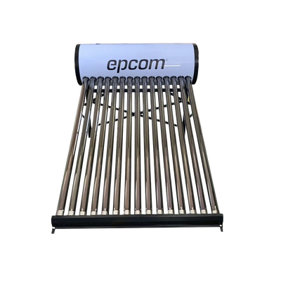 Bóiler Solar de 150L, Baja Presión con 15 Tubos de Vacío de Mayor Resistencia y Termotanque Inoxidable de Grado Alimenticio 150 L Resistentes a Granizo de Hasta 25 mm/ l, Incluye Anodo de Magnesio