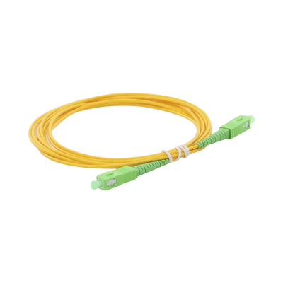 Jumper de Fibra Óptica Monomodo SC/APC-SC/APC Simplex de 3 Metros (9.84 Pies), 2mm