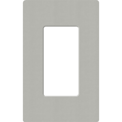Placa de pared 1 espacio, para atenuador (dimmer), apagador ó control remoto inalámbrico LUTRON.