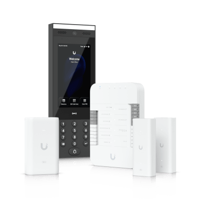 Kit de Inicio de Control de Acceso UniFi / Hub Gate / Intercomunicador G3 / Adaptador PoE++ / Extensores de Par Trenzado