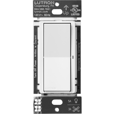 (Caseta Wireless) Interruptor Inteligente On/Off, requiere cable neutro. 5A, /120V