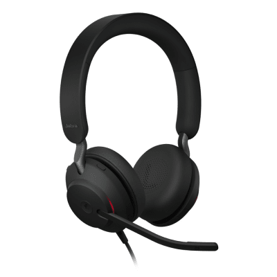Jabra Evolve 2 40SE, Auricular Stereo Versión MS con Aislamiento de Ruido, Conexión USB C/A y Indicador de Ocupado (Busylight) (24189-999-799) 