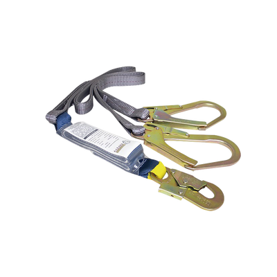 Cable Amortiguador de Caída con Doble Gancho de Sujeción. Ideal para Escalar Torres o Estructuras. 