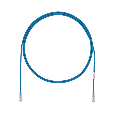 Cable de Parcheo UTP Cat6A, CM/LSZH, Diámetro Reducido (28AWG), Color Azul, 17 Metros (55.77 Pies)
