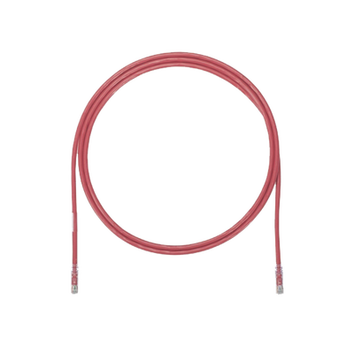 Cable de Parcheo UTP, Cat6A, 24 AWG, CM, Color Rojo, 5.18 Metros (17 Pies)