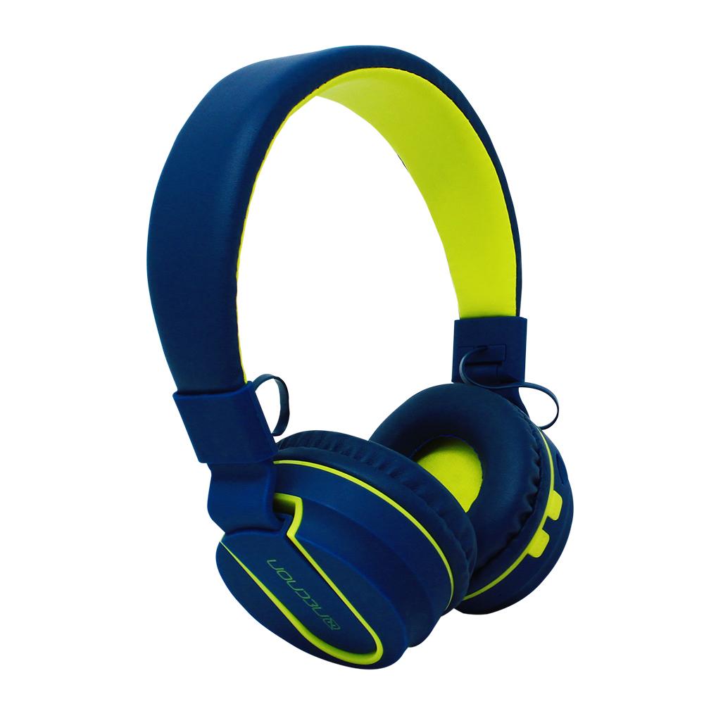 DIADEMA NECNON CON MICROFONO NBH 05 BLUETOOTH ALAMBRICO INALAMBRICO 3.5MM AZUL NCAB050300