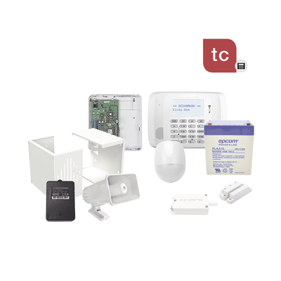 Kit de Panel de Alarma VISTA48 Cableado con Comunicador IP y un Año de Servicio de Total Connect. 