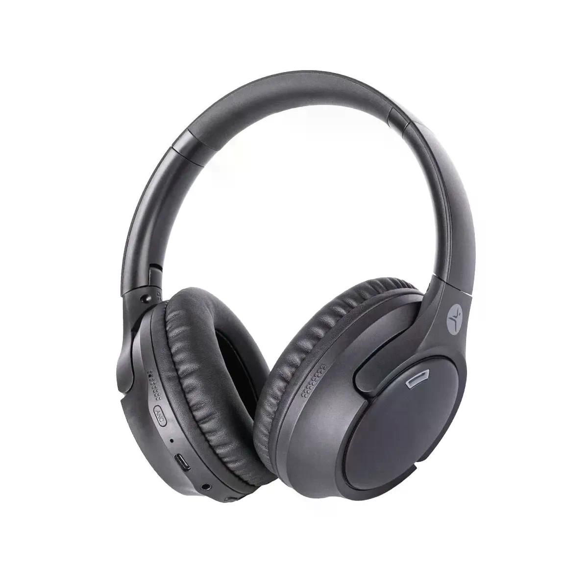 DIADEMA TECHZONE CON MICROFONO TZDJ02 BLUETOOTH INALAMBRICO USB-C NEGRO