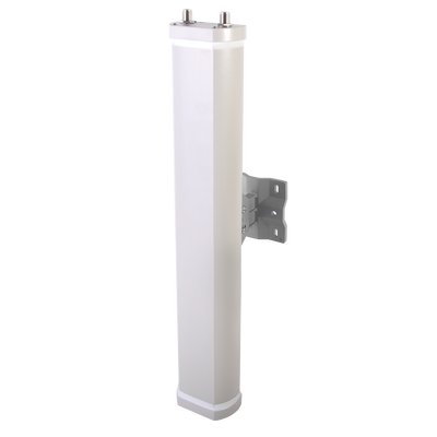 Antena Sectorial de 70° de Apertura en 2.4 GHz de 14 dBi  de Ganancia, Con 2 Conectores N-Hembra, Polaridad Cruzada